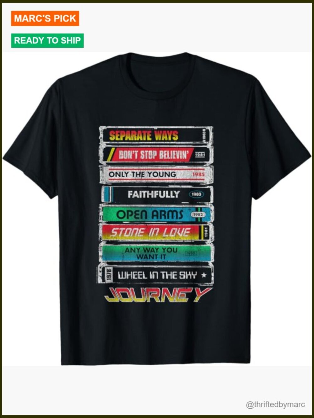 Retro Tape Deck Graphic Tee Lightweight Cotton Classic Fit Unisex